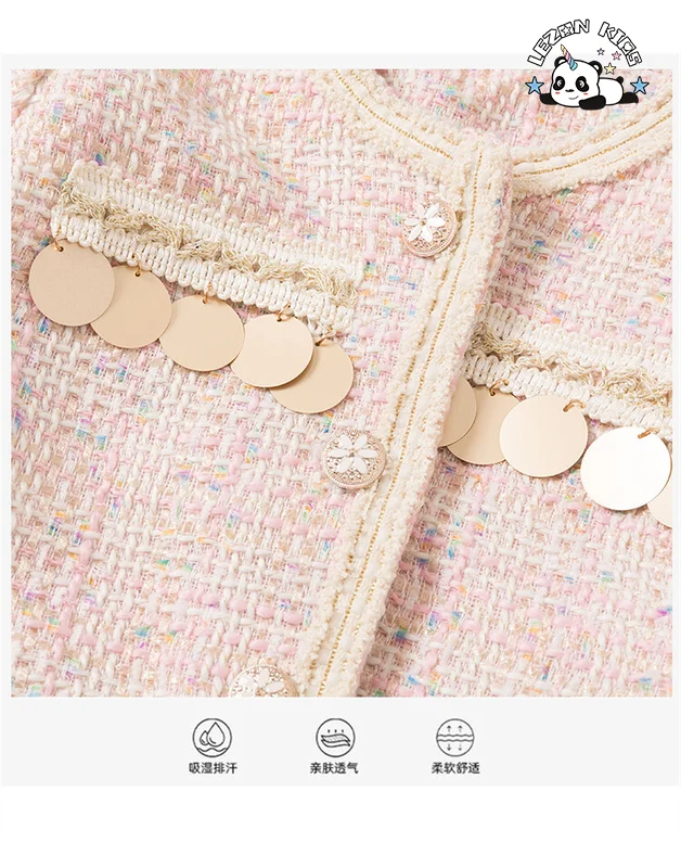 LEZONKIDS - Conjunto de vestido de princesa para crianças com remendos de lantejoulas no estilo de moda para meninas novo direto da fábrica